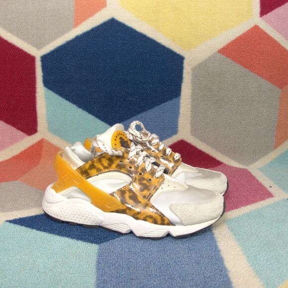 Nike  Women`s  Air Huarache Run‎ OG Tortoise Shell Curry Phantom White Size 7 - Picture 4 of 8